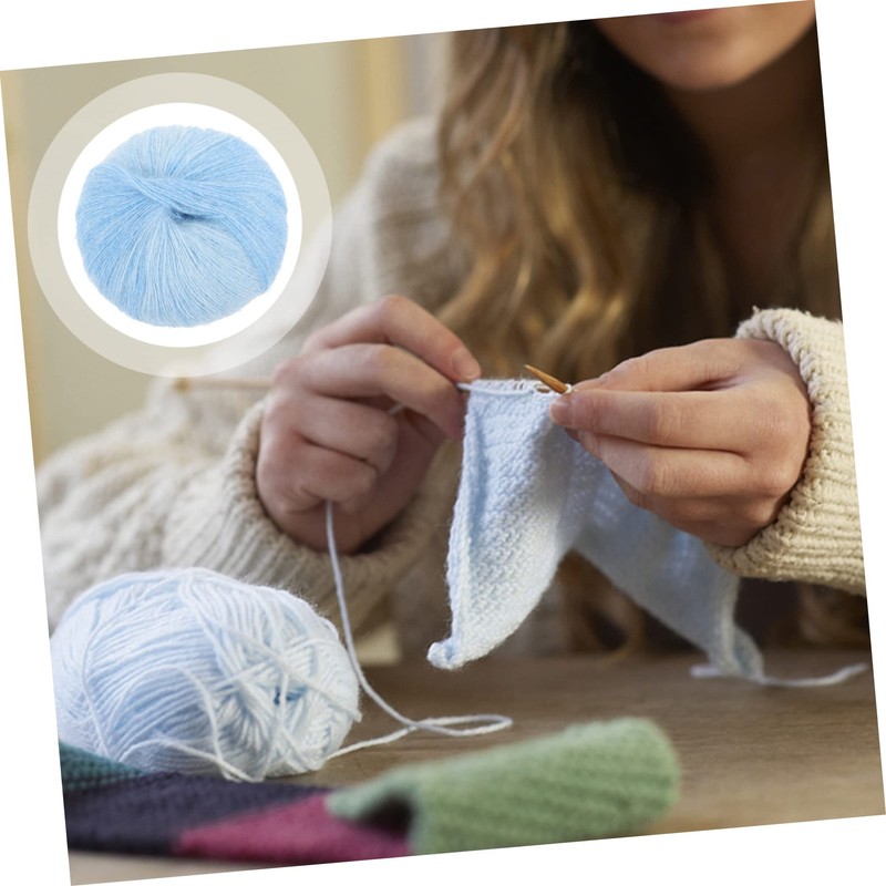 Gatuida Knitting Yarn Woolen Thread Soft and Comfortable DIY Supplies