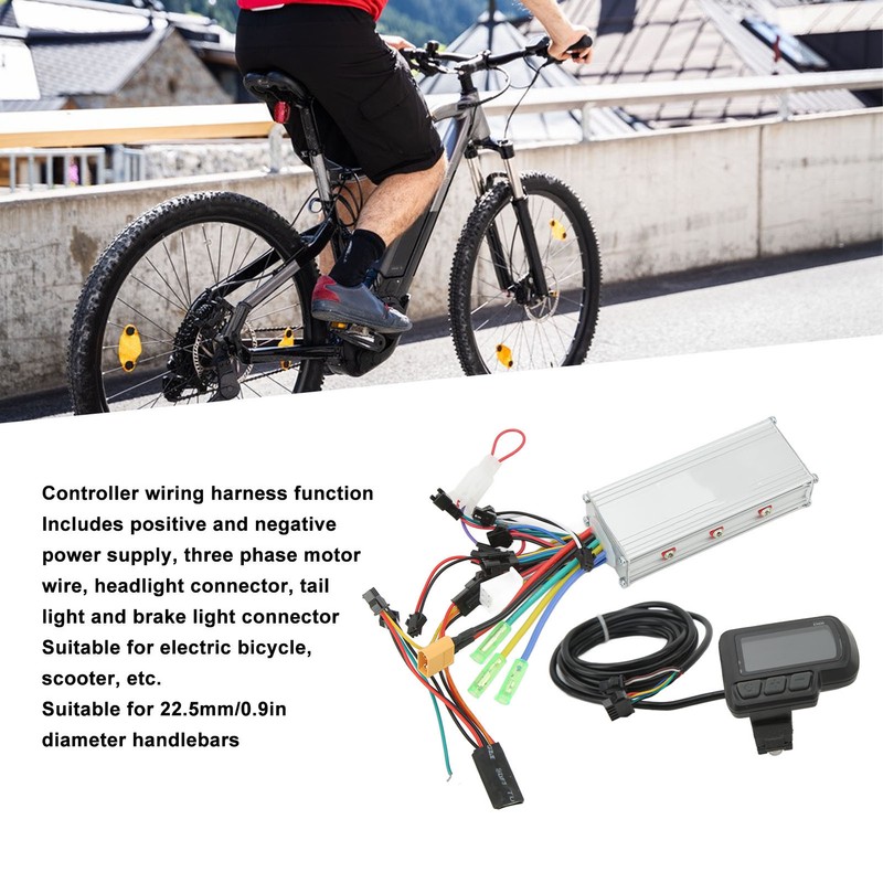 36V 48V 500W Scooter Controller LCD Panel Kit Electric Bicycle