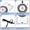 PATIKIL Orienteering Compass, Navigation Hiking Backpacking Compass for Map Reading
