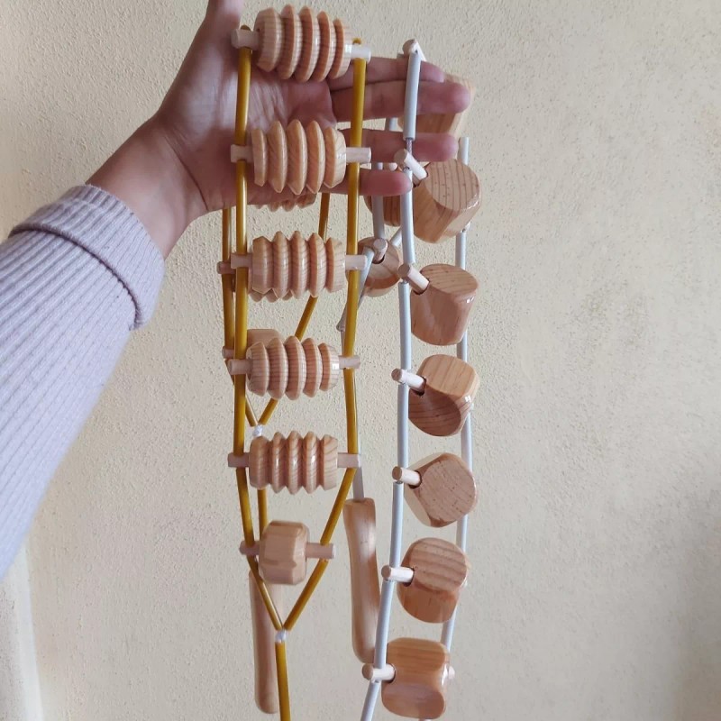 Erilio Artesanal Kit 2 Cinturones Masaje Maderoterapia Automasaje De Erilio