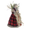 Windy Hill Collection 14" Red Checkered Burlap Angel Christmas Tree