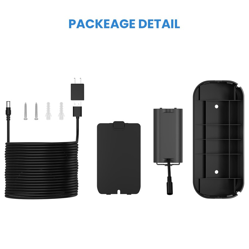 BJWW 26ft/8m Wired Power Adapter Kit for myQ Smart Garage