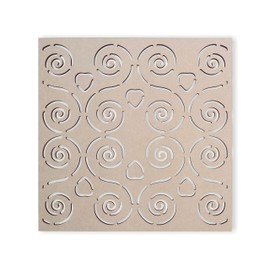 Lattice Panel with a Swirl Heart Design MDF Home & Yard Décor - Wall Panel - Privacy Screen - Trellis - Indoor and Outdoor Use