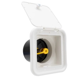 RecPro RV Propane Hook Up Box | 1/4 in. Quick Connect Adapter | Brass Fittings