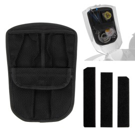 PSLER Front Trunk Lid Organizer for Ryker 600 900 Sport Rally Edition 2019-2024, Ryker Accessories 3 Mesh Pockets Glove Box Storage Organizer (Black)