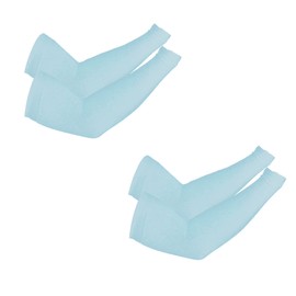 PFFY 2 Pairs UV Protection Cooling Arm Sleeves for Men and Women UPF 50 Sun Sleeve Skyblue*2