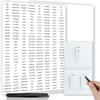 328 Pieces Light Switch Label Sticker Clear Transparent with Text,Waterproof