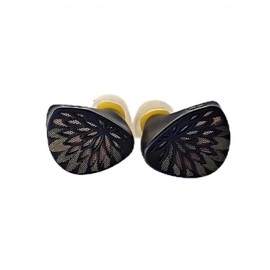 syeindunce TANGZU YuXuanJi TPLX 10mm Topology Dynamic Driver in Ear Monitor Earphones, HiFi Wired Earbuds, Zinc Construction IEM Headphones (Black, 3.5mm)