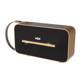 House of Marley Rise Up Solar Bluetooth Speaker, IP67 Waterproof, 14H Playtime, Solar Charging, Quick Charge, Eco-Friendly Recycled Materials, Bamboo Design & Bottle Opener (Signature Black)