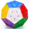 TOYESS Magic Cube Megaminx Speedcube, 3 x 5 Megamix Dodecahedron