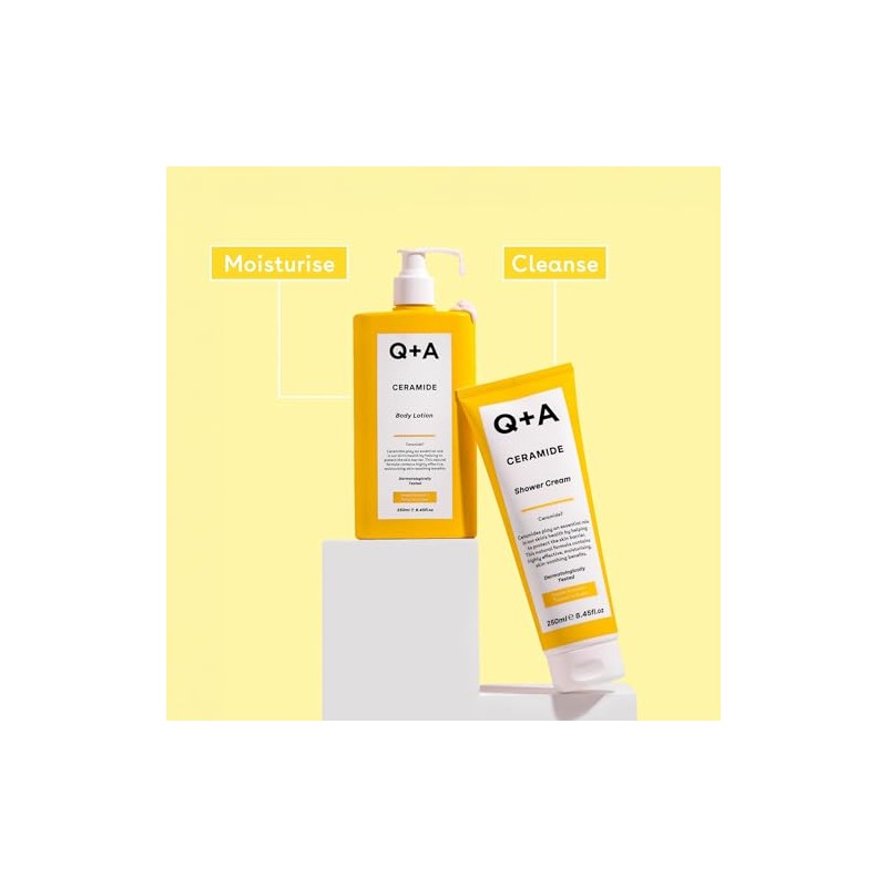 Q+A Crema De Ducha Con Ceramidas: Limpia Suavemente Y Nutre