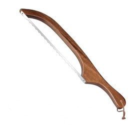 LIGHTONLY Bread Knife for Homemade Bread,Sourdough bread knife,15.7" Serrated knife for Homemade Bread, Baguettes and More Cuts Thin,Bow Design Bread knife Easy to Cutting Even Slices