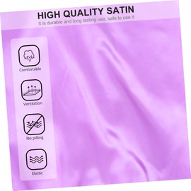 Mikinona 5pcs Satin Sleep Cap for Hair Bonnet for Braids Curly Weave Styles Soft Gentle Hair for Sleeping Light