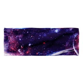 EarSaver Reversible Headbands with Buttons for Face Mask, Hair Accessories for Nurses, Doctors, and Everyone Wearing a Face Cover (Cosmic Galaxy)