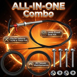 TC120PB & T1003-7VP Combo Compatible with Valterra, Grentec RV Waste Valves