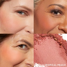 LAURA GELLER NEW YORK Baked Blush-n-Brighten Marbleized Blush for Cheeks - Tropical Peach - Natural Finish - Buildable Color