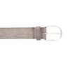 Vanzetti Leather Belt, Mouse Gray