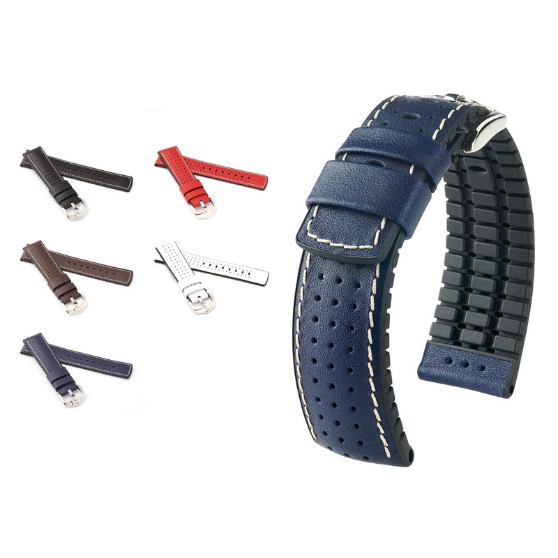 HIRSCH Men's Performance Watch Strap Model Tiger 20 mm, Strap.