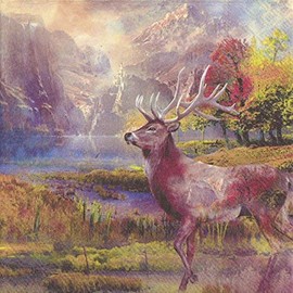 Deer 's Dream Luncheon Papier Tisch Servietten 20 in einer Packung 33 cm quadratisch