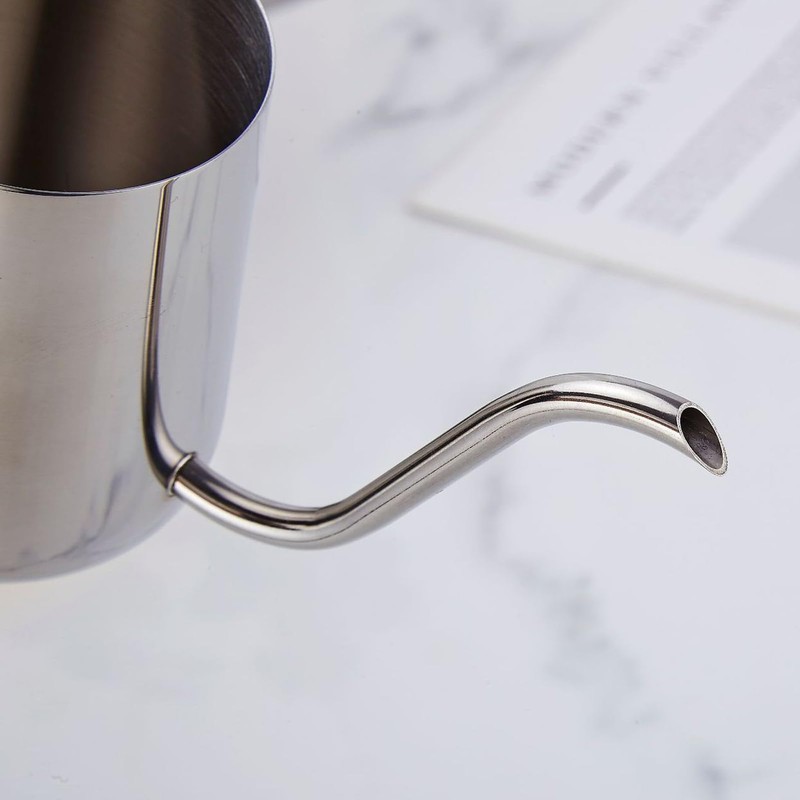 Stainless Steel Gooseneck Kettle, 304 Pour Over Coffee Pot Camping