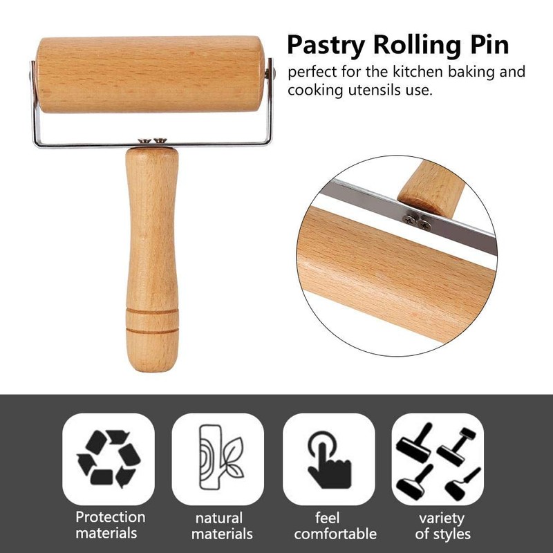 T Shape Pastry Roller, Fondant Bakery for Kitchen Pin Pastry
