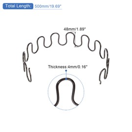 sourcing map 3Sets Upholstery Spring Replacement Kits, 19.69" Sagging Cushions Repair Kit with Clips Nails for Furniture Sofa Recliner Chair