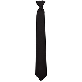 HWC 3" Police and Security Pullaway Clip on Neckties (20", Black)