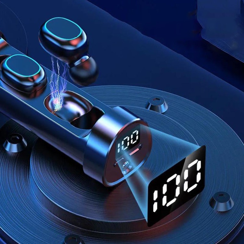 Mini Bluetooth Earbuds Touch Control LED Display Waterproof Wireless Sports