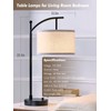 Hikczc Table Lamp for Living Room Bedroom, 23.5" Table Lamps
