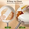 SAKAMOSH 11" Ceramic Frying Pan Nonstick, Skillet, Cooking Pan Non