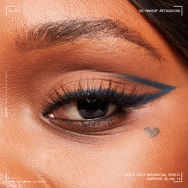 NYX PROFESSIONAL MAKEUP, Vivid Rich Mechanical Pencil, Eyeliner, Rich shades, Vegan Formula - Sapphire Bling (Dark Blue)