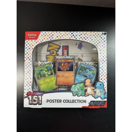 Pokémon TCG Scarlet & Violet - 151 Poster Collection Box - 3 Packs - *QTY*