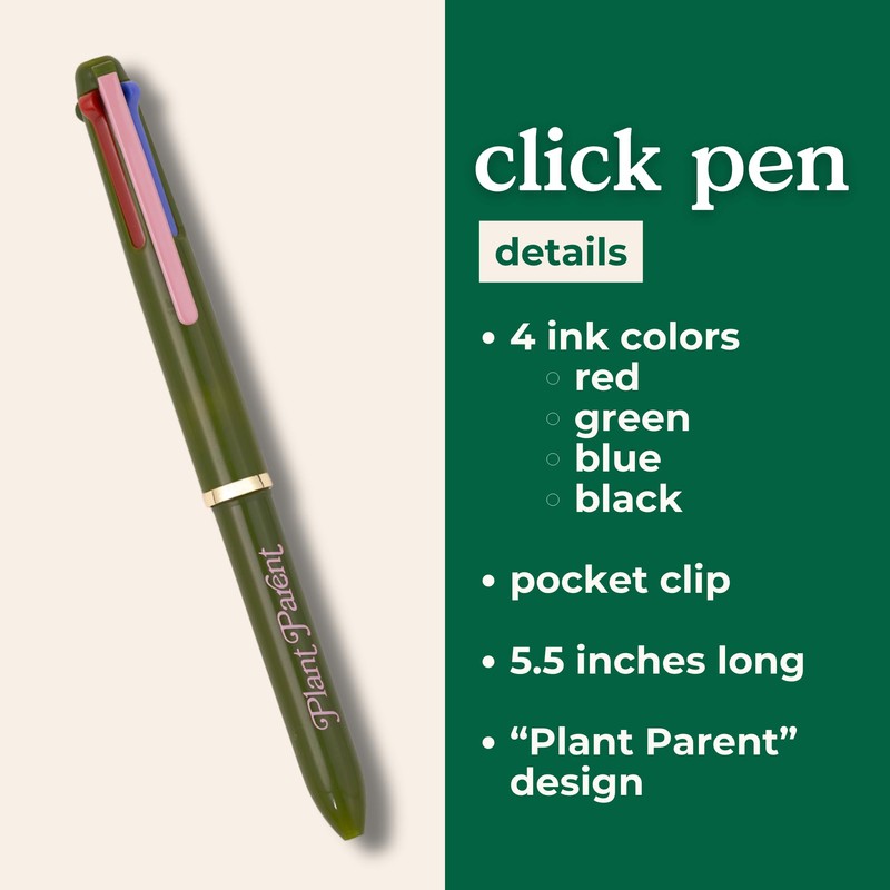 ban.do 4 Color Multi-Click Pen, 4-in1 Retractable Ball Point Pen