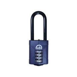 Squire CP50 Series 50mm Steel Shackle Combination Padlock - CP50/2.5/BX 64mm Long Shackle Boxed
