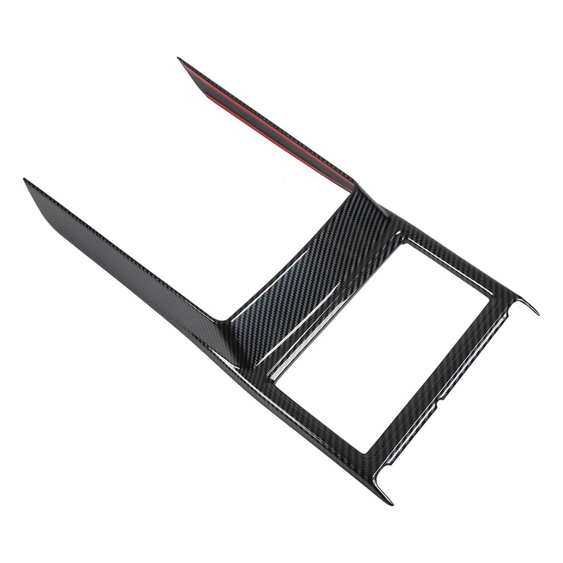 Car Cup Holder Frame Cover Carbon Fiber Pattern High Gloss