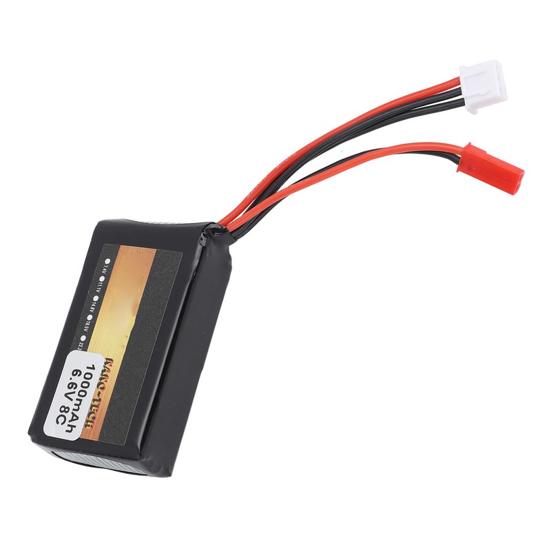 RC Receiver Lithium Battery 1000mAh 8C 6.6V RC Aircraft Remote