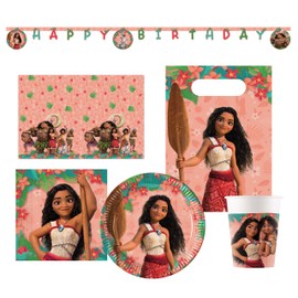 Procos - Moana Party Set Multi-Piece Set for Children's Birthday or Theme Party, Table Decoration