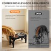 OSLIFE Plato para Perro，Comedero Elevado para Perro y Gato con