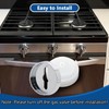 W10814133 Range Burner Knob Bezel Set – Replacement for Whirlpool