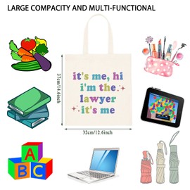 TSOTMO Lawyer Gift It's Me, Hi I'm The Lawyer It's Me Bag Legal Practitioner Gift Prosecutor Gift Future Lawyer (lawyer tote)
