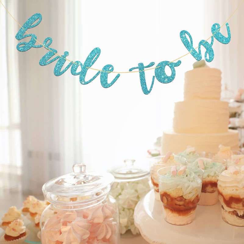 Bride to Be Banner for Bridal Shower, Engaged, Marry Party,