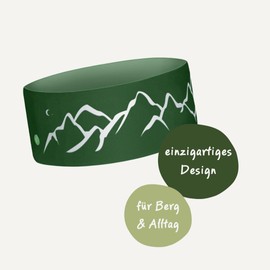 Bergwelten Outdoor Headband: Breathable and Non-Slip, Ideal for Sports, Outdoor & Adventure (Dark Green)