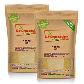 Henna Powder Red (2 x 500 g) Henna Powder Hair Colour Natural Hair Care 1000 g 1 kg
