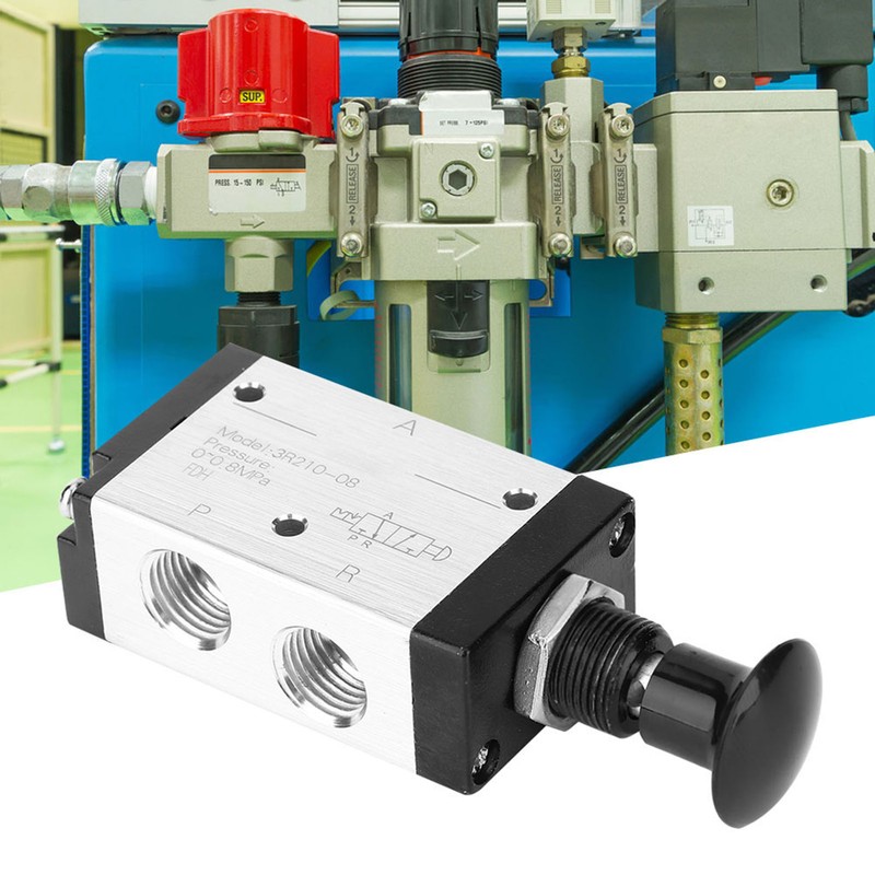 3R210‑08 2 Position 3 Way Pneumatic Air Hand Lever Operated