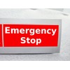 Emergency Stop Sticker Pack of 3 Waterproof Outdoor Vinyl Sticker