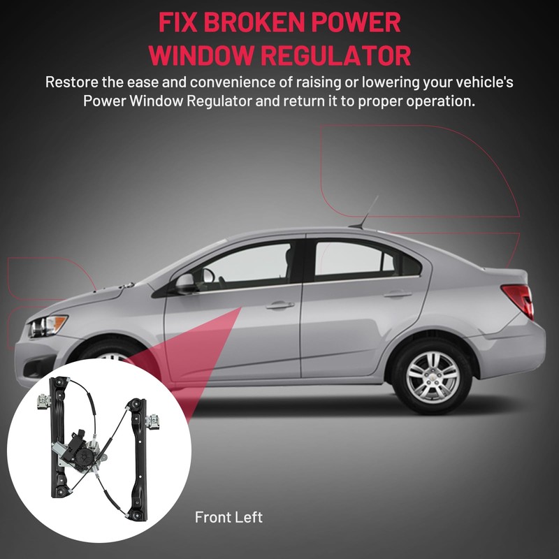 BDFHYK 748-974 Power Window Regulator with Motor Front Left Driver