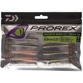 Daiwa Prorex Duckfin Nature 1 Set 6.0 cm SHAD Set - Rubber Fish Fishing Set