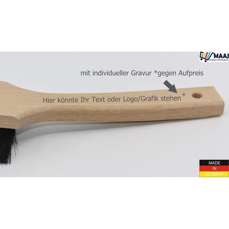 MAAJ Natural Horsehair Extra Wide and Full Washing Brush Made