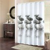 Gray Stone Shower Curtain Waterproof Mildew Proof Bath Curtain with