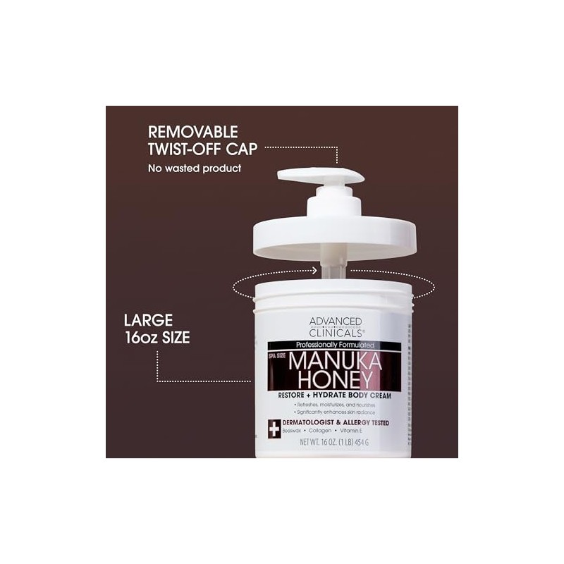 ADVANCED CLINICALS 2 PACK SET - CREMA CORPORAL MIEL DE